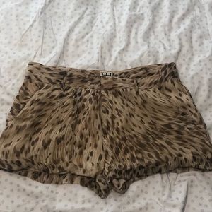 Cute silky shorts size 8 and a fun print